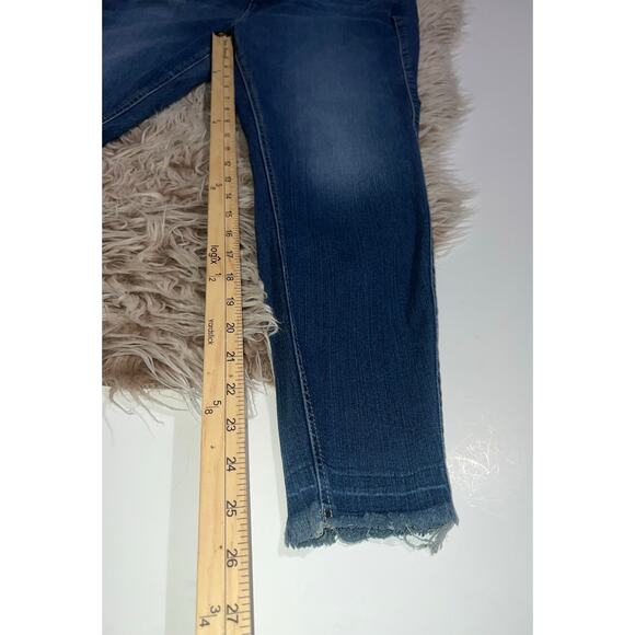 Torrid women’s premium stretch button zipper bombshell skinny blue jeans - Picture 8 of 15